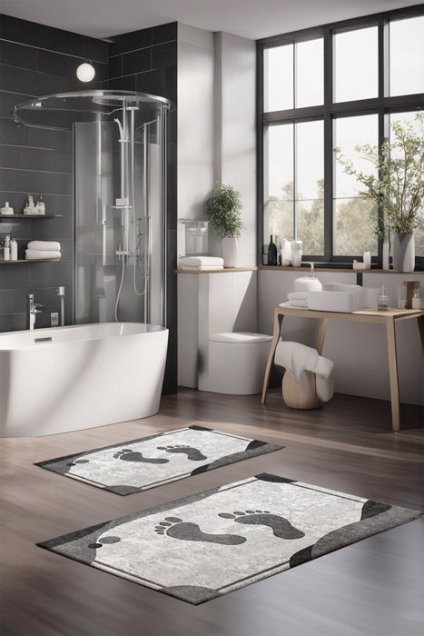 Mijölnir Juego de 2 Alfombrillas de Baño Multicolor CT-5393 Mijölnir Juego de 2 Alfombrillas de Baño Multicolor CT-5393